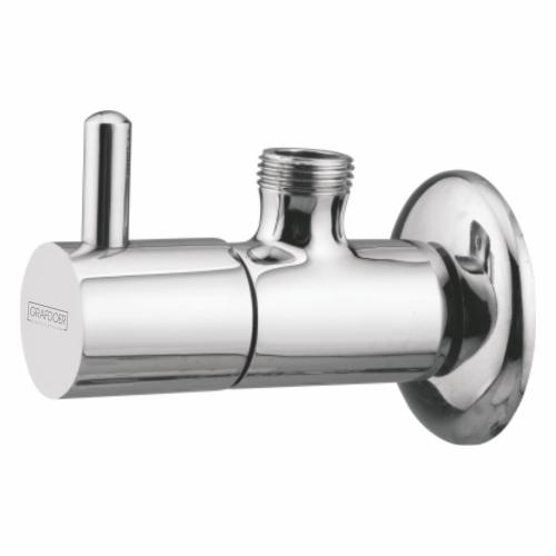 Angle Valve with Wall Flange Chrome